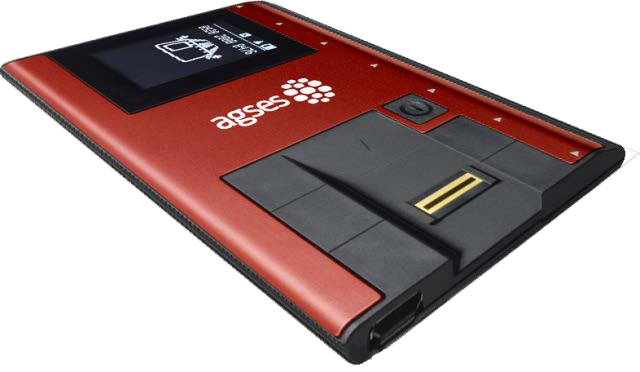 AGSES-Karte mit Fingerprint-Reader und Trusted Display