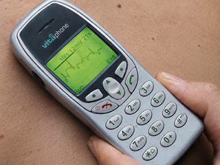 vitaphone Herzhandy: EKG-Ableitung auf der Haut