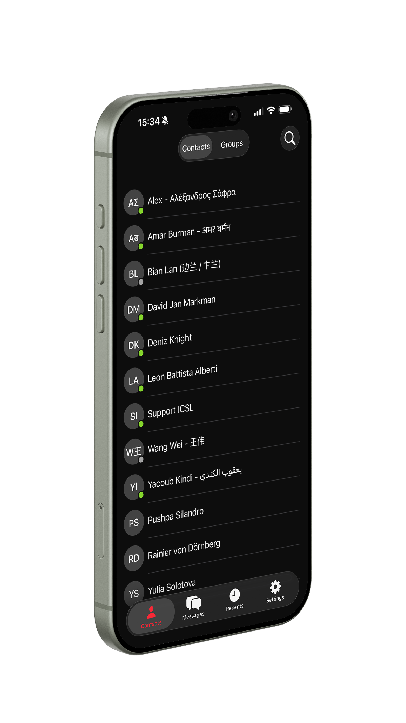 Silentel auf Smartphone